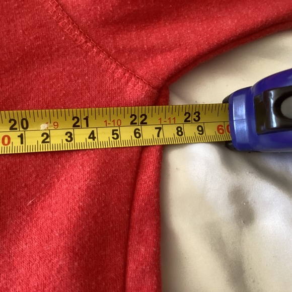 JAmerica USA Men’s Hoodie Red and White Large Front Pocket - Picture 5 of 7